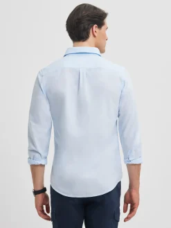 Alvaro Moreno Casual|POLERA PIN POINT Celeste