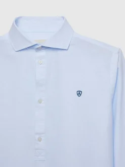 Alvaro Moreno Casual|POLERA PIN POINT Celeste