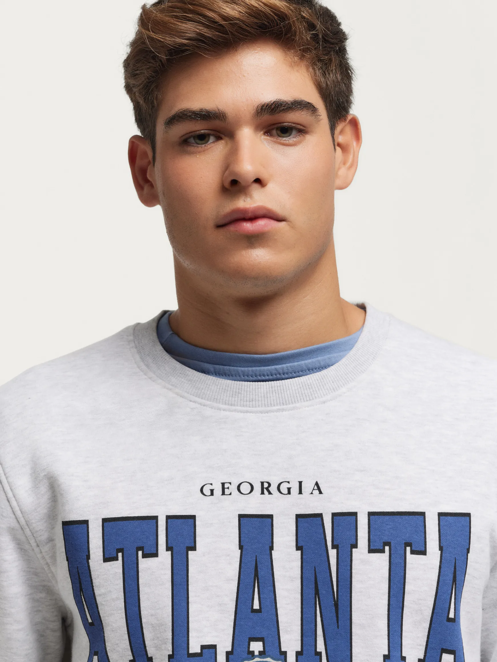 Alvaro Moreno Teen|Sudaderas|SUDADERA ATLANTA Gris