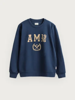 Alvaro Moreno Sudaderas|SUDADERA BASEBALL Azul Marino