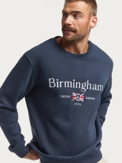Alvaro Moreno Sudaderas|SUDADERA BIRMINGAHM Azul Marino