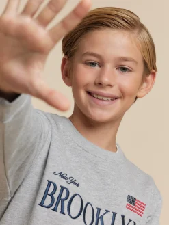Alvaro Moreno Sudaderas|SUDADERA BROOKLIN KIDS Gris