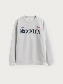 Alvaro Moreno Sudaderas|SUDADERA BROOKLYN Gris