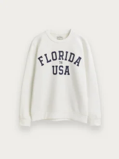 Alvaro Moreno Sudaderas|SUDADERA FLORIDA Blanco