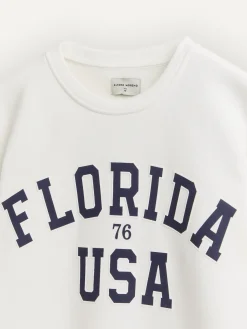 Alvaro Moreno Sudaderas|SUDADERA FLORIDA Blanco