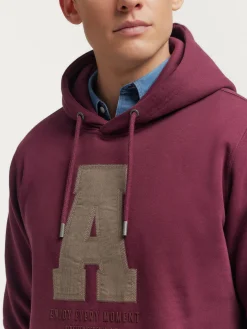 Alvaro Moreno Sudaderas|SUDADERA MOMENT Burdeos