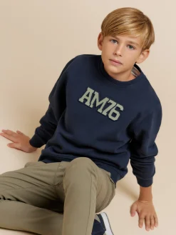 Alvaro Moreno Sudaderas|SUDADERA OFFICIAL KIDS Azul Marino