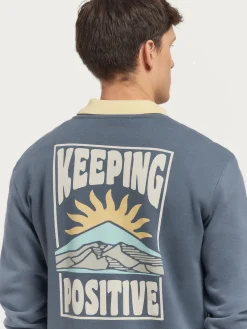 Alvaro Moreno Sudaderas|SUDADERA POSITIVE Azul