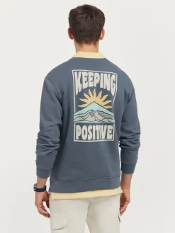 Alvaro Moreno Sudaderas|SUDADERA POSITIVE Azul