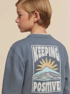 Alvaro Moreno Sudaderas|SUDADERA POSITIVE KIDS Azul