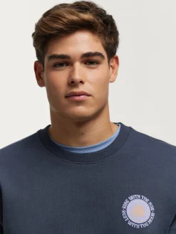 Alvaro Moreno Teen|Sudaderas|SUDADERA SUN Azul Marino